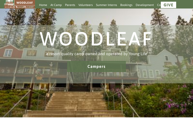 Woodleaf - A Young Life Camp logo